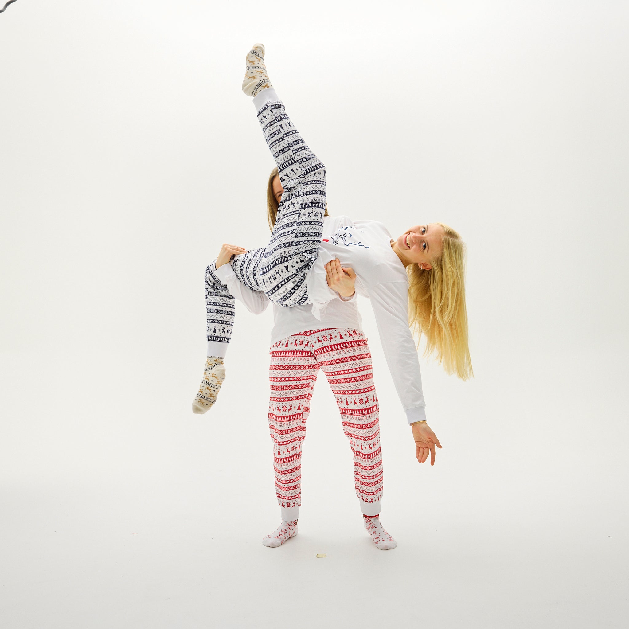 Cute Kerstpyjama Rood - Dames.